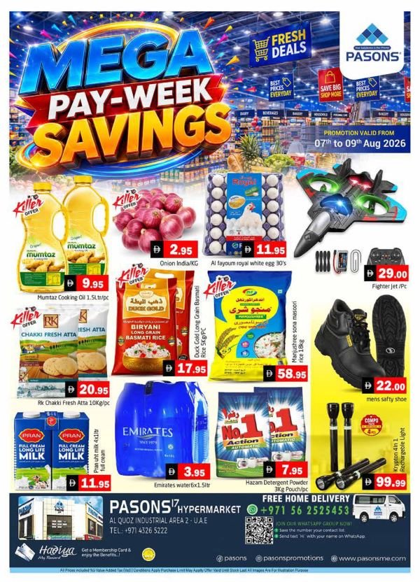 Pasons Mega Pay-week Savings Promotion