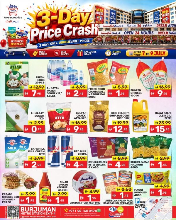 Dream Night Hypermarket Price Crash Offers