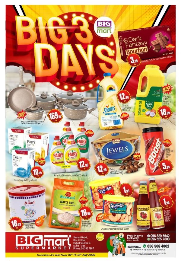 BIGmart Dubai Big 3 days offers