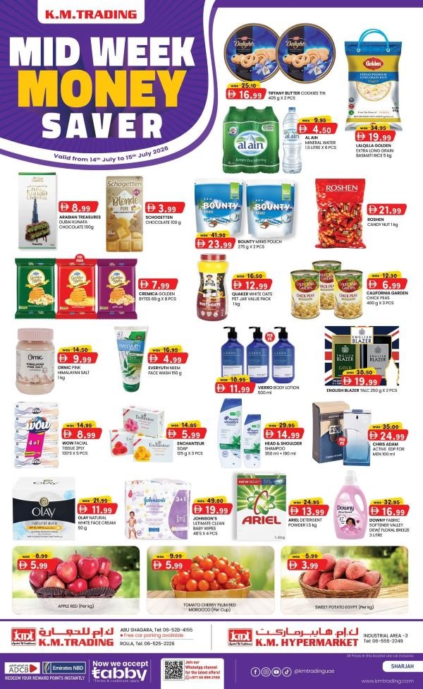 KM Trading Sharjah mid week Money Savers