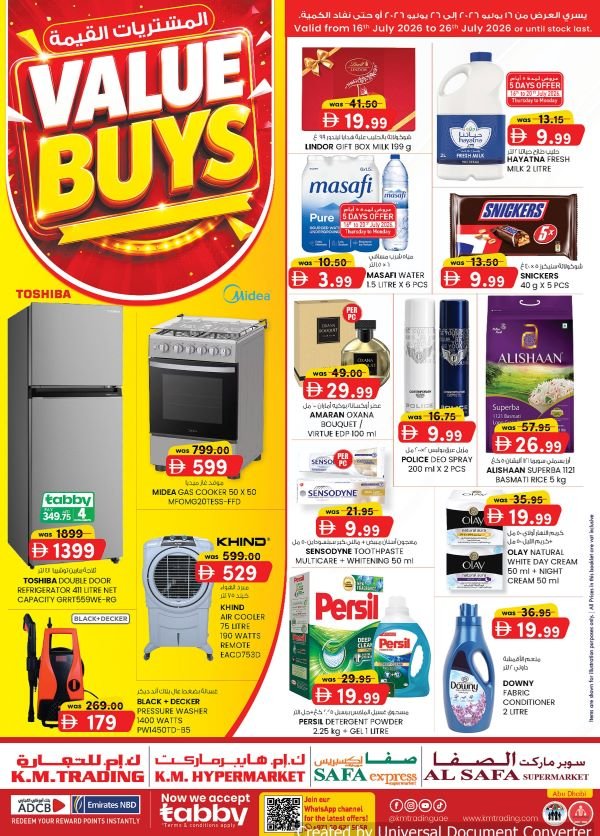 KM Trading Abu Dhabi Value Buys Promotion