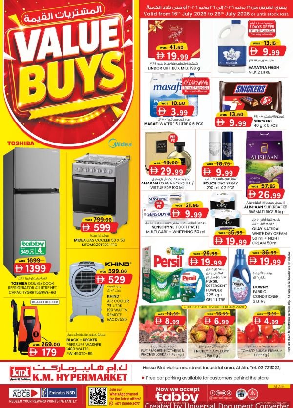 KM Trading Al Ain Value Buys Promotion