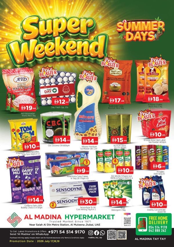 Al Madina Al Muteena Super Weekend offers