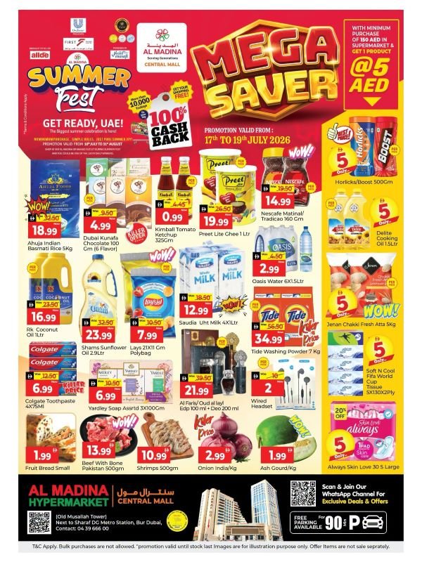 Al Madina Central Mall Mega Saver Promotion