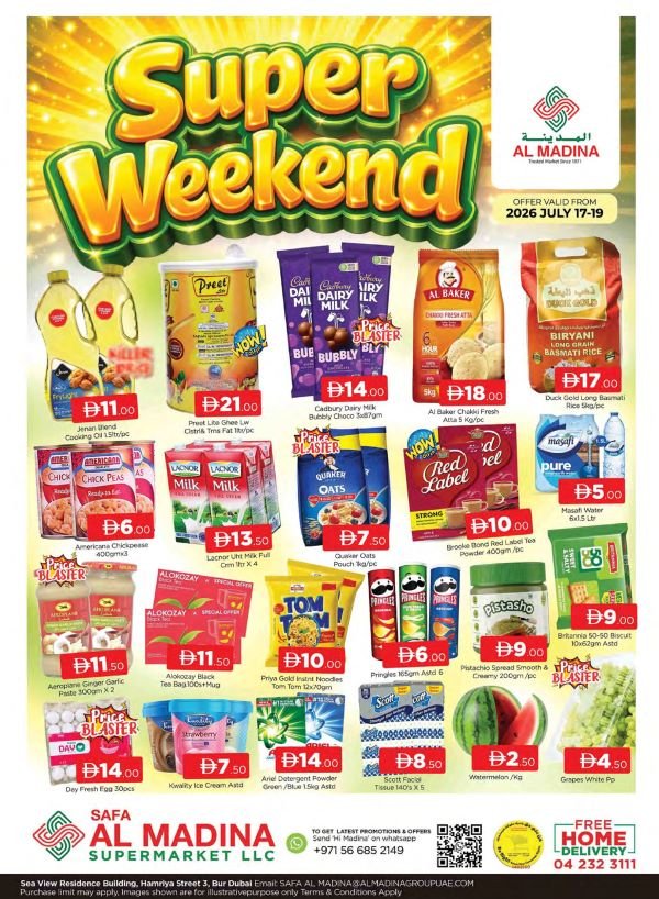 Safa Al Madina Bur Dubai Super Weekend offers