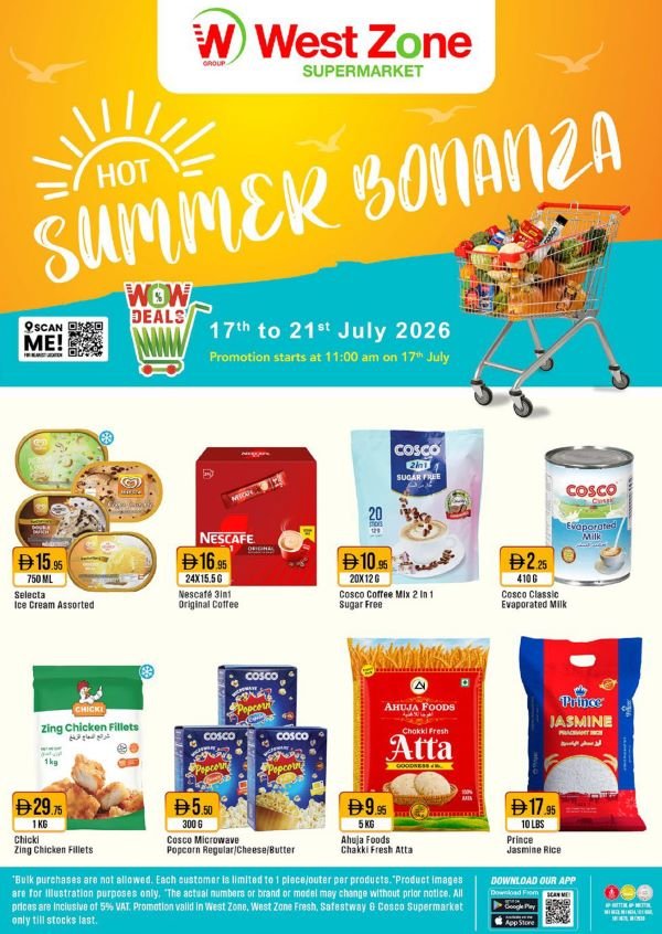 West Zone Hot Summer Bonanza offers
