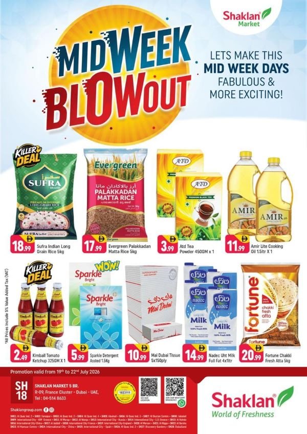 Shaklan Market Midweek Blowout deals