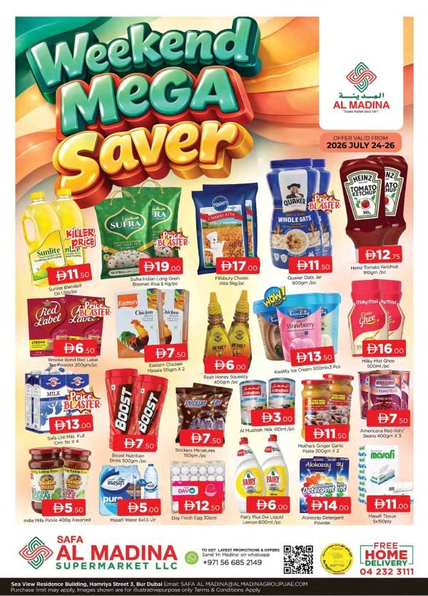 Safa Al Madina Bur Dubai Weekend Mega Saver deals