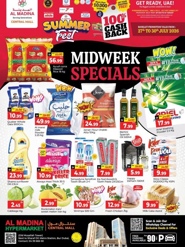 Al Madina Central Mall midweek Specials deals