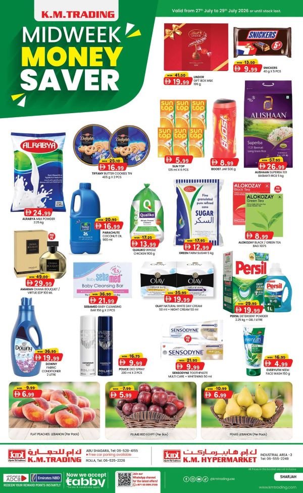 KM Trading Sharjah mid week Money Savers
