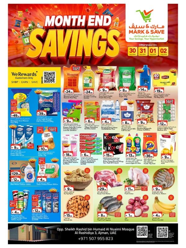 Mark & Save Ajman Month end Savings deals