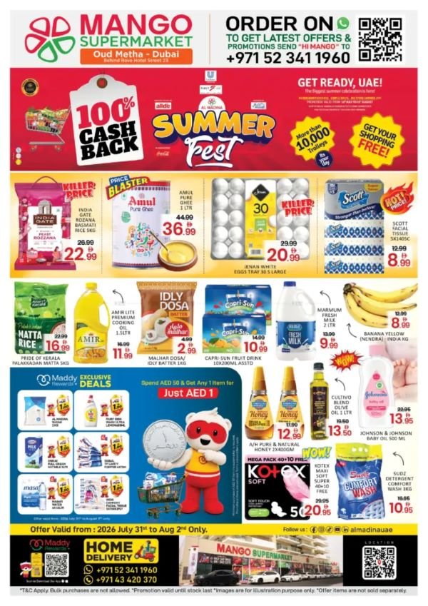Mango Supermarket- Oud Metha Summer offers