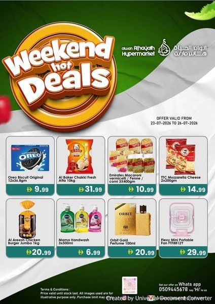 Alwan Al Hayath Weekend hot Deals