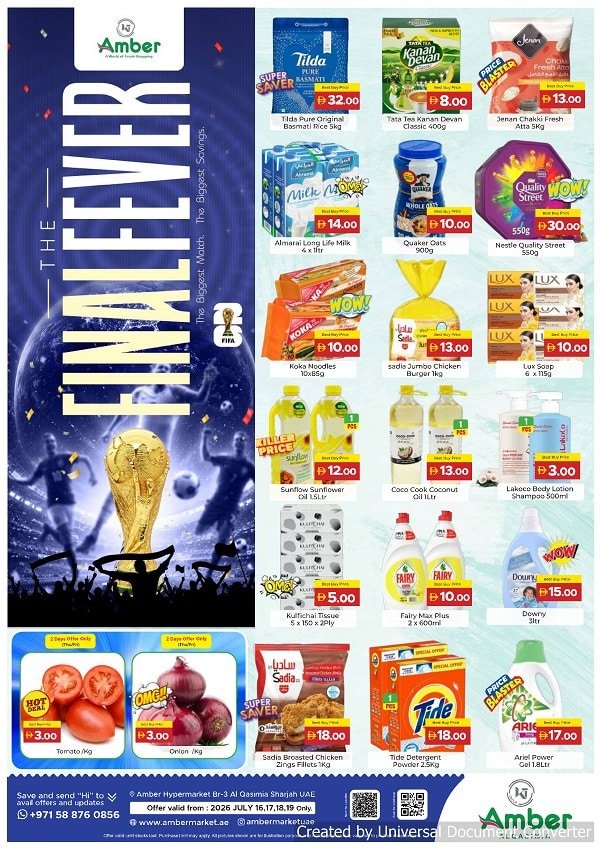Amber Hypermarket Weekend offers