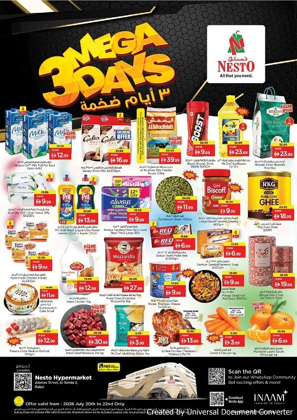 Nesto Al Nahda 3 Mega Days offers