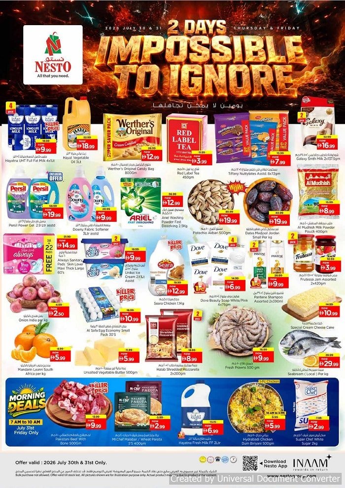 Nesto 2 days Impossible to Ignore deals