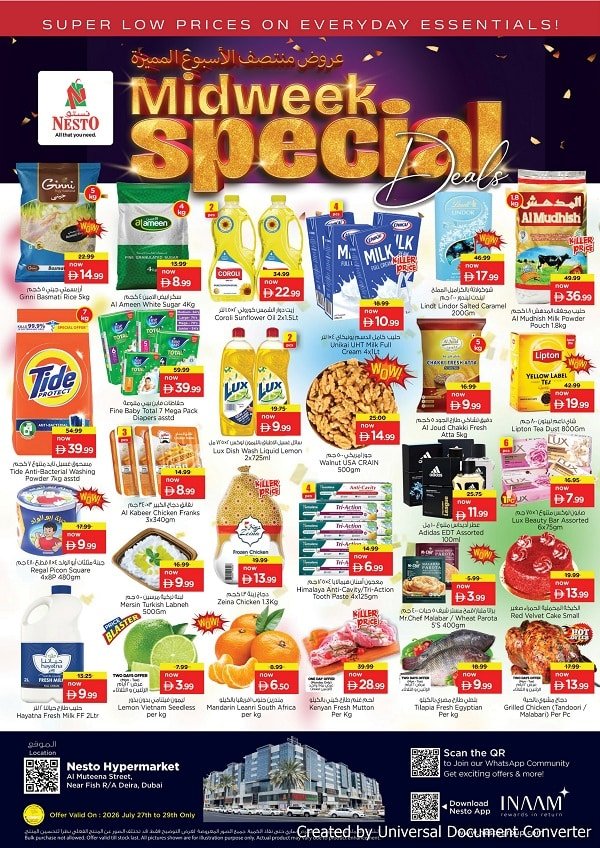 Nesto Burj Nahar Mid Week deals