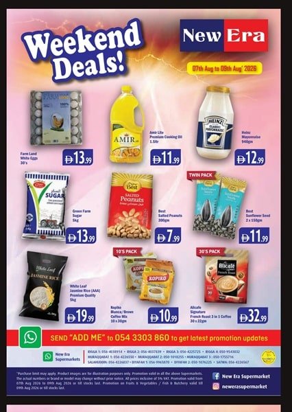 New Era Supermarket Weekend deals