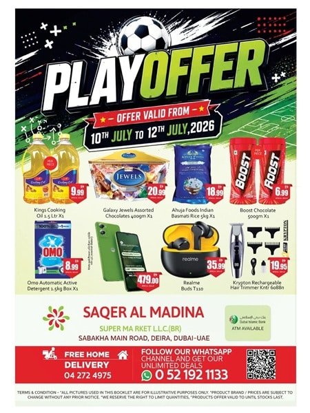 Saqer Al Madina Supermarket Play offer