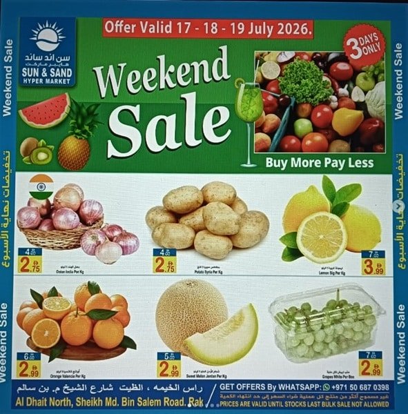 Sun and Sand Weekend Sale