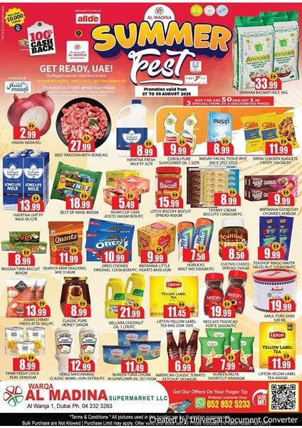 Warqa Al Madina Summer deals
