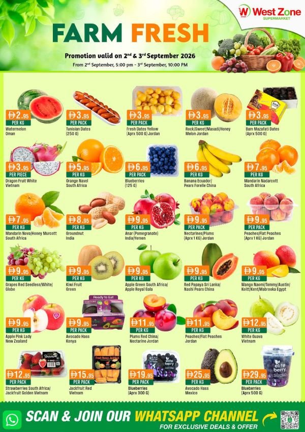 West Zone Farm Fresh offers
