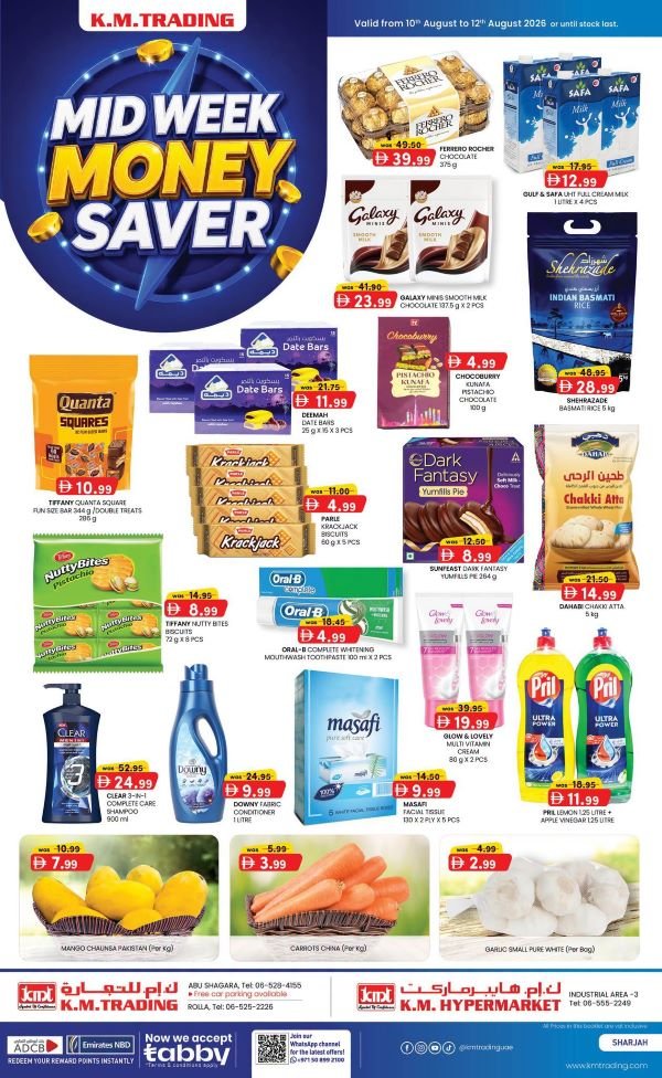 KM Trading Sharjah mid week Money Savers