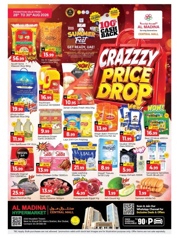 Al Madina Central Mall Crazy Price Drop deals