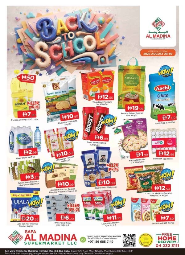 Safa Al Madina Bur Dubai Back to School offers