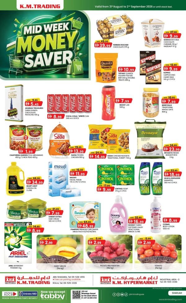 KM Trading Sharjah mid week Money Savers