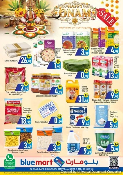 Bluemart Hypermarket Onam Sale