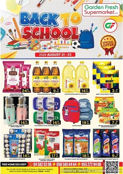 Garden Fresh Back to School offer