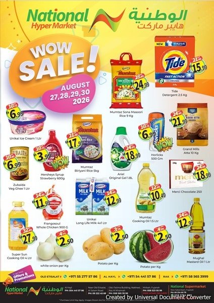 National Hypermarket Wow Sale
