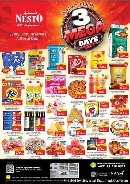 Nesto Karama 3Mega Days offer