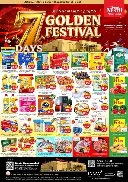 Nesto Sharjah 7Days of Golden Festival offers