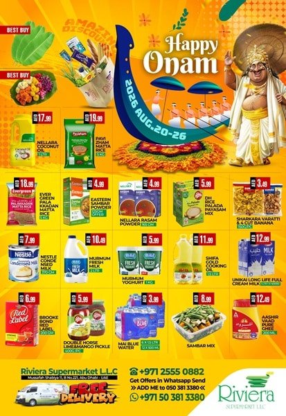 Riviera Supermarket Onam Sale