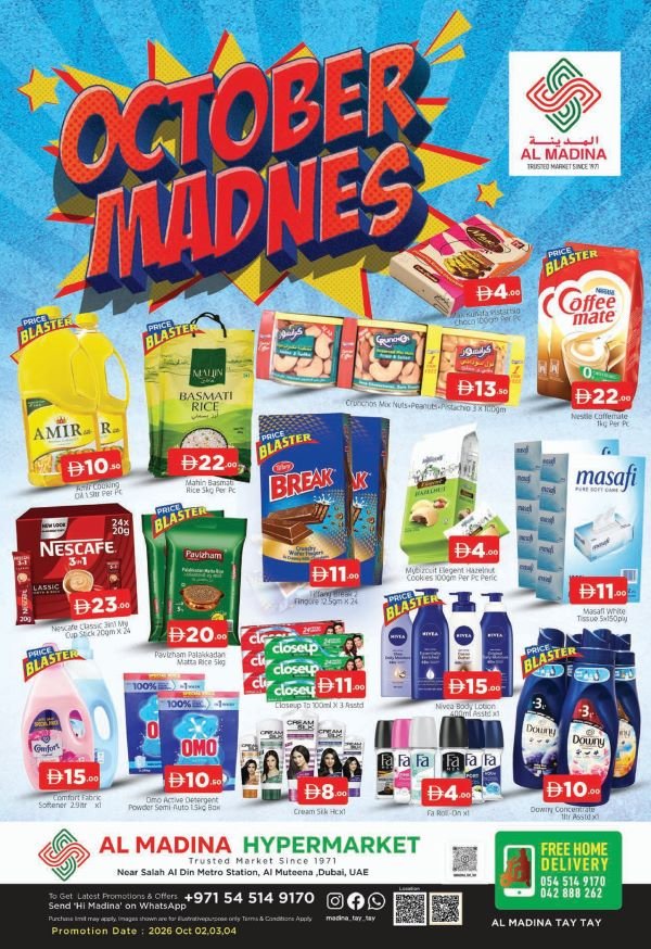 Al Madina Al Muteena October Madnes sale