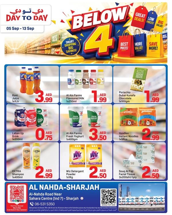 Day to Day Sharjah Below AED 4 deals