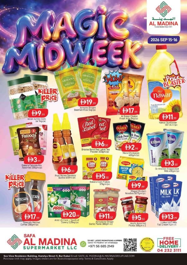 Safa Al Madina Bur Dubai Magic Midweek deals