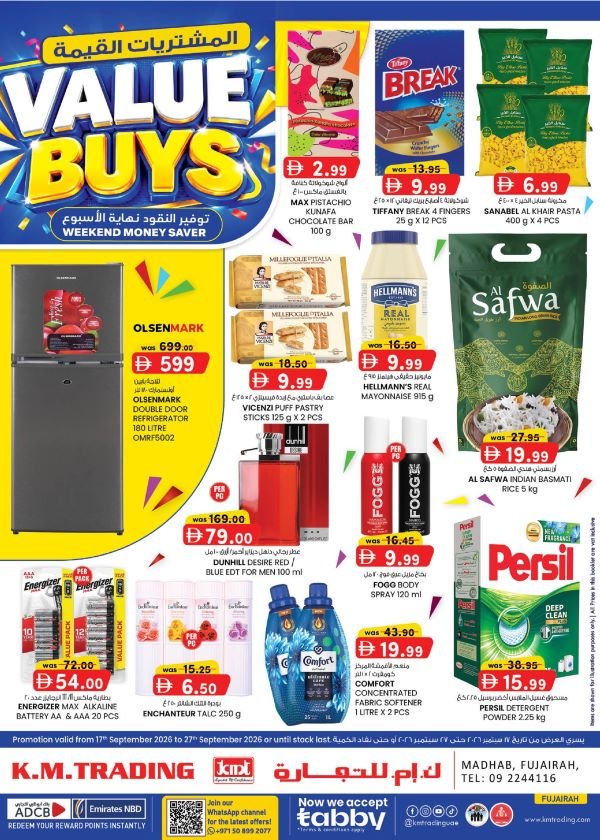 KM Trading Fujairah Value Buys Promotion