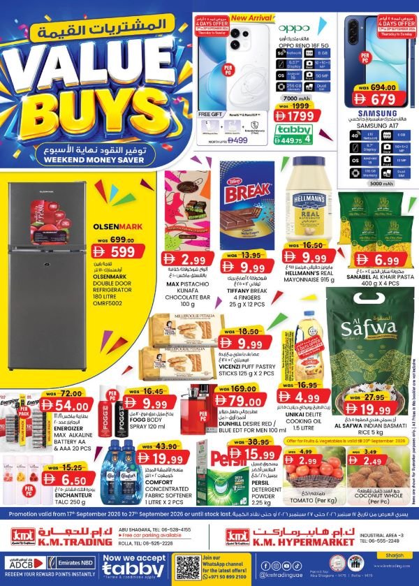 KM Trading Sharjah Value Buys Promotion
