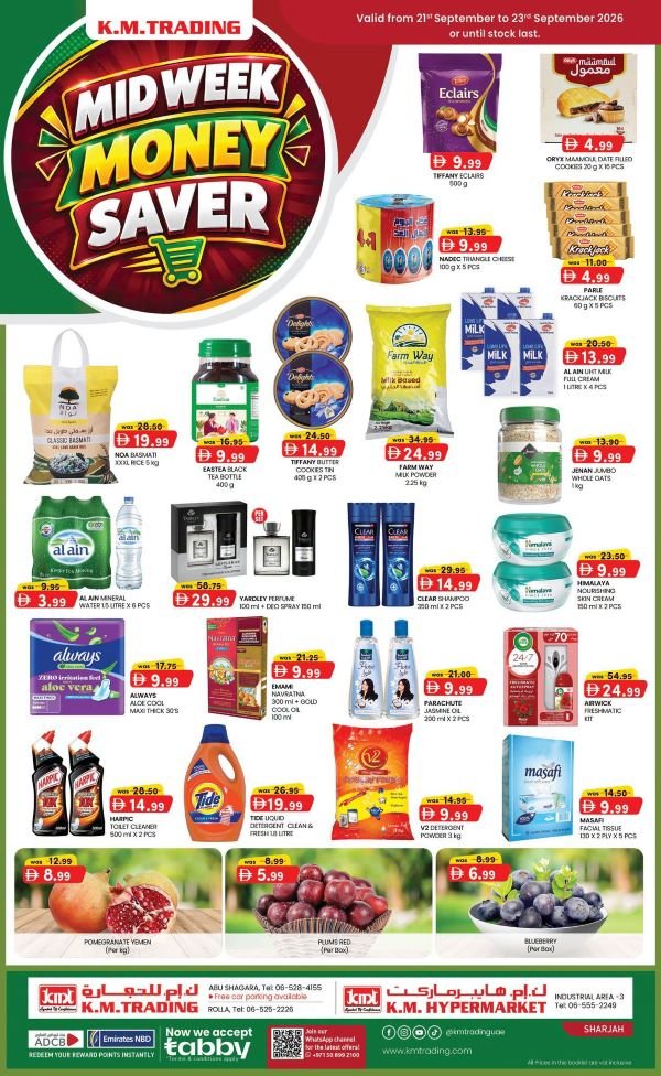 KM Trading Sharjah mid week Money Savers