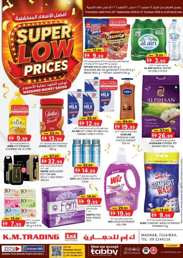 KM Trading Fujairah Super Low Prices offers