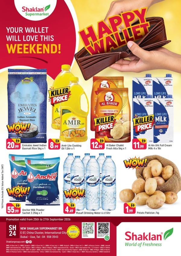 Shaklan Market Weekend offers