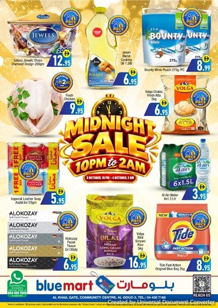 Bluemart Hypermarket Midnight Sale