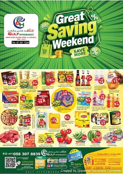Gulf Hypermarket Weekend offer