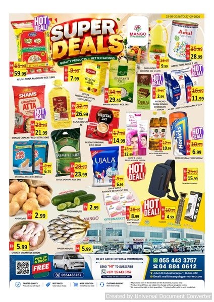Mango Hypermarket Weekend Deals