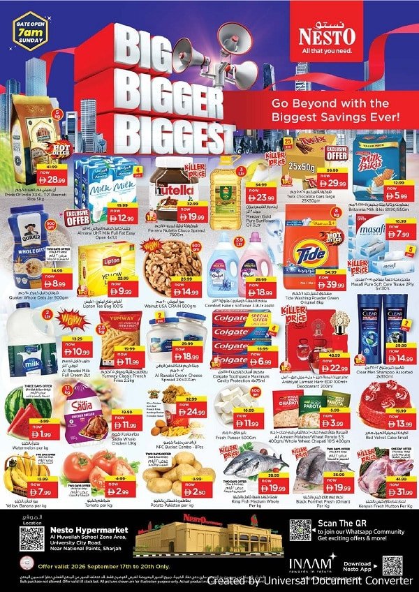 Nesto Sharjah Big Bigger Biggest offers