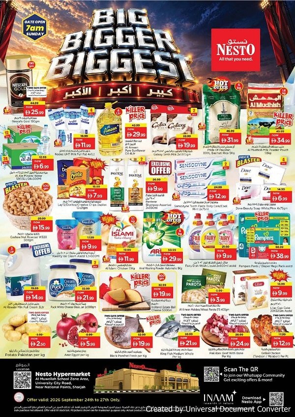 Nesto Sharjah Big Bigger Biggest offers