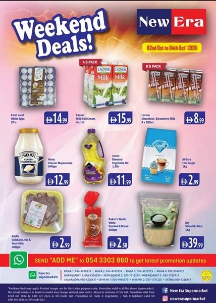 New Era Supermarket Weekend deals